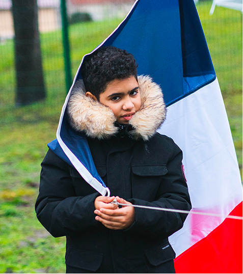 culture française enfant drapeau